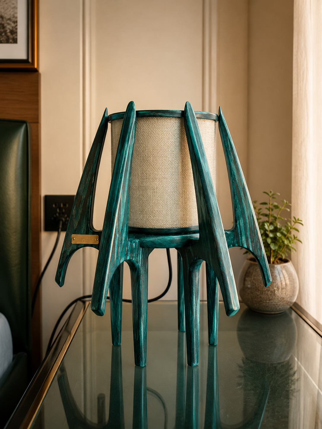 Fire Fly Halo Mid Century Modern Table Lamp