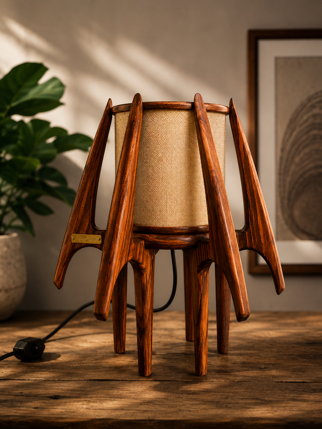 Fire Fly Halo Mid Century Modern Table Lamp