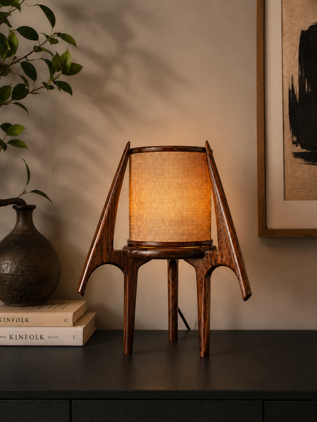 Fire Fly Halo Mid Century Modern Table Lamp