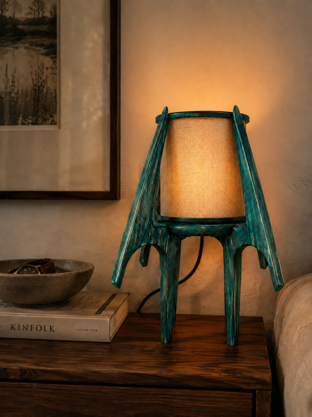 Fire Fly Halo Mid Century Modern Table Lamp