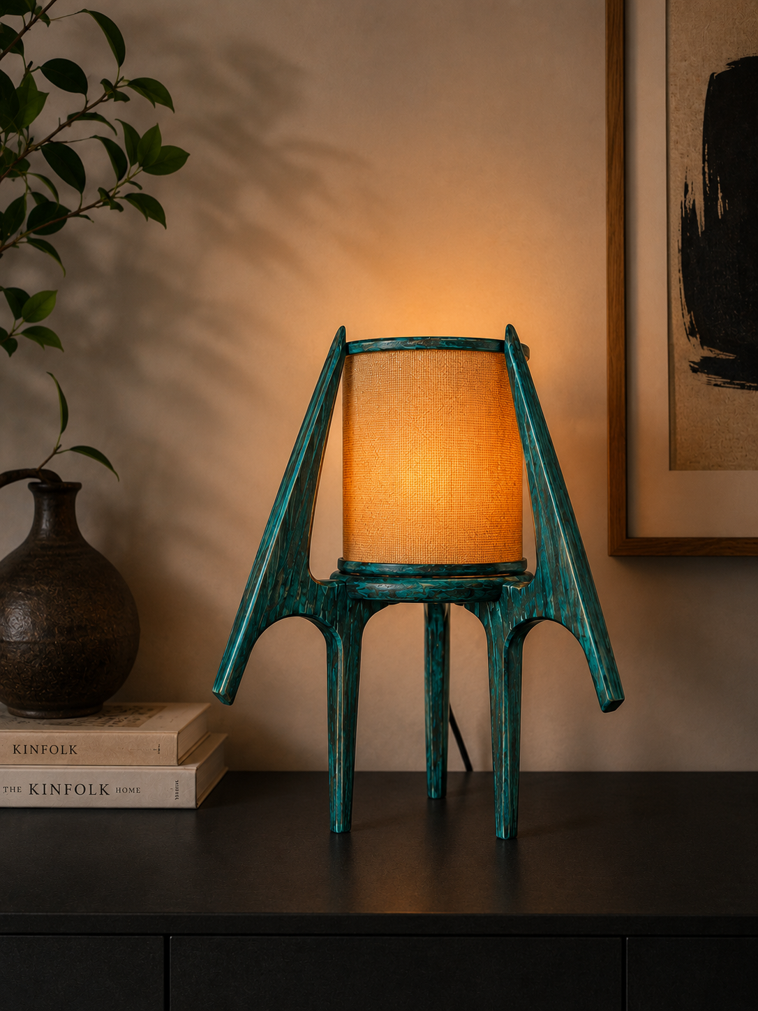 Fire Fly Halo Mid Century Modern Table Lamp