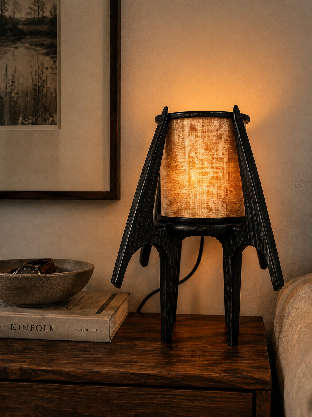 Fire Fly Halo Mid Century Modern Table Lamp