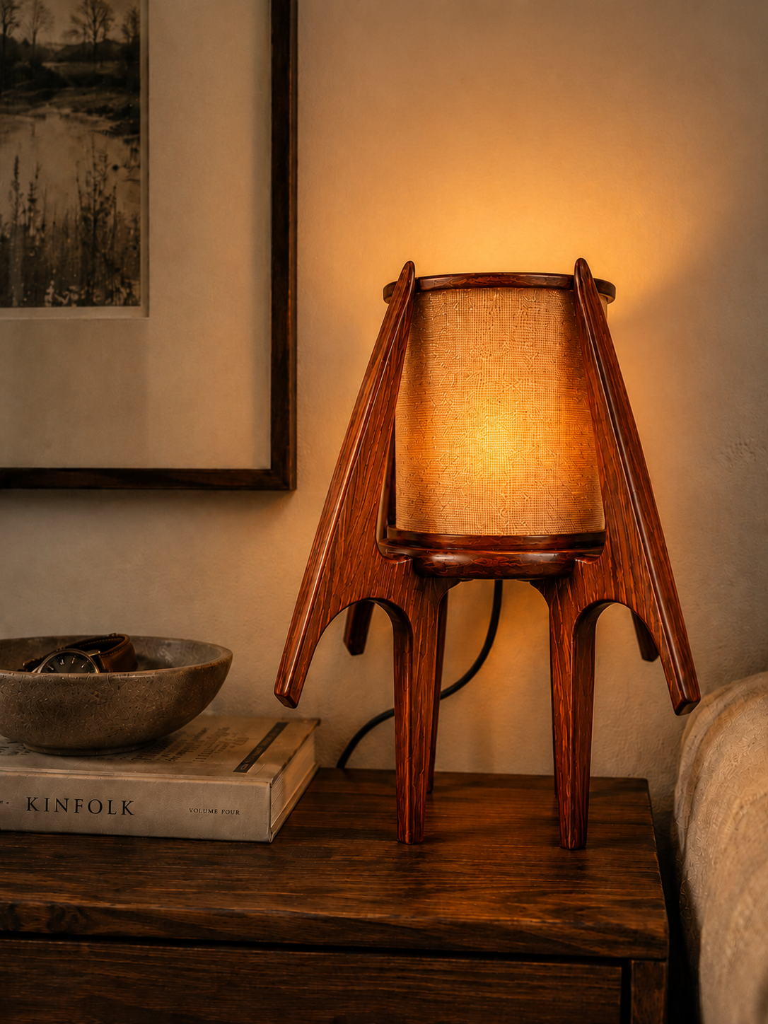 Fire Fly Halo Mid Century Modern Table Lamp