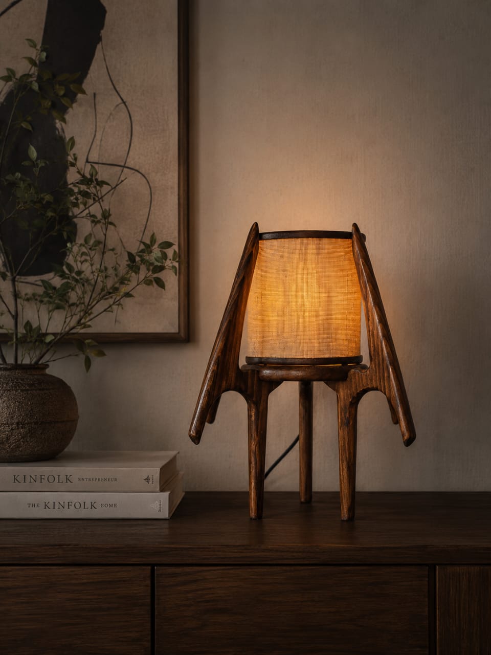 Fire Fly Halo Mid Century Modern Table Lamp